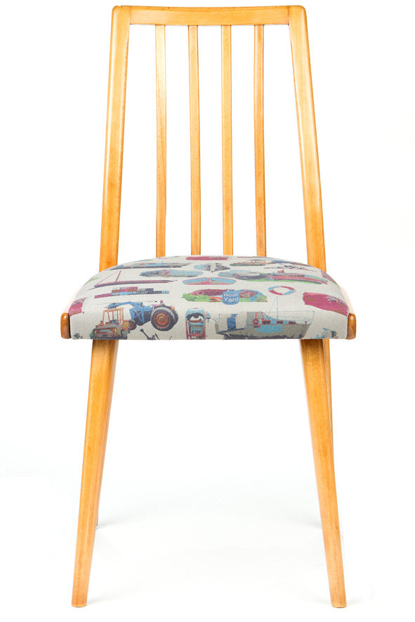 1970's Beech Dining Chairs: 2