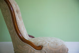 Deep Buttoned Victorian Ladies Chair