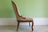 Deep Buttoned Victorian Ladies Chair