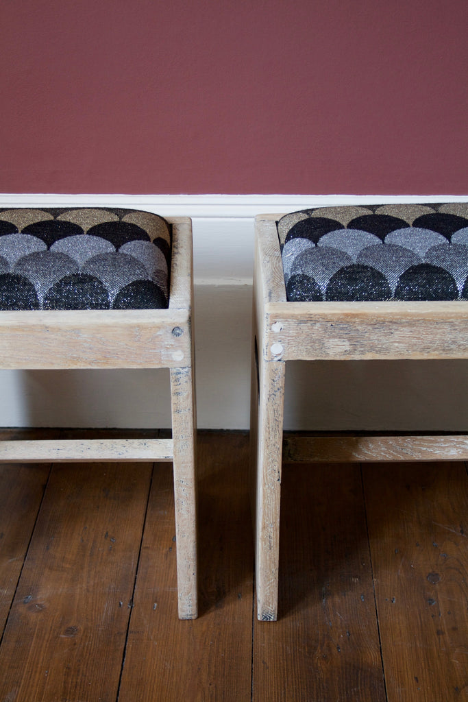 Pair of Oak Stools