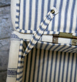 Ticking stripe Ottoman Box