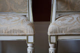 Danish Pair of Chairs with Distressed Paint Finish
