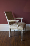 Danish Pair of Chairs with Distressed Paint Finish