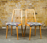 1970's Beech Dining Chairs: 2