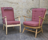 Strawberry Fur Detail Retro Chair