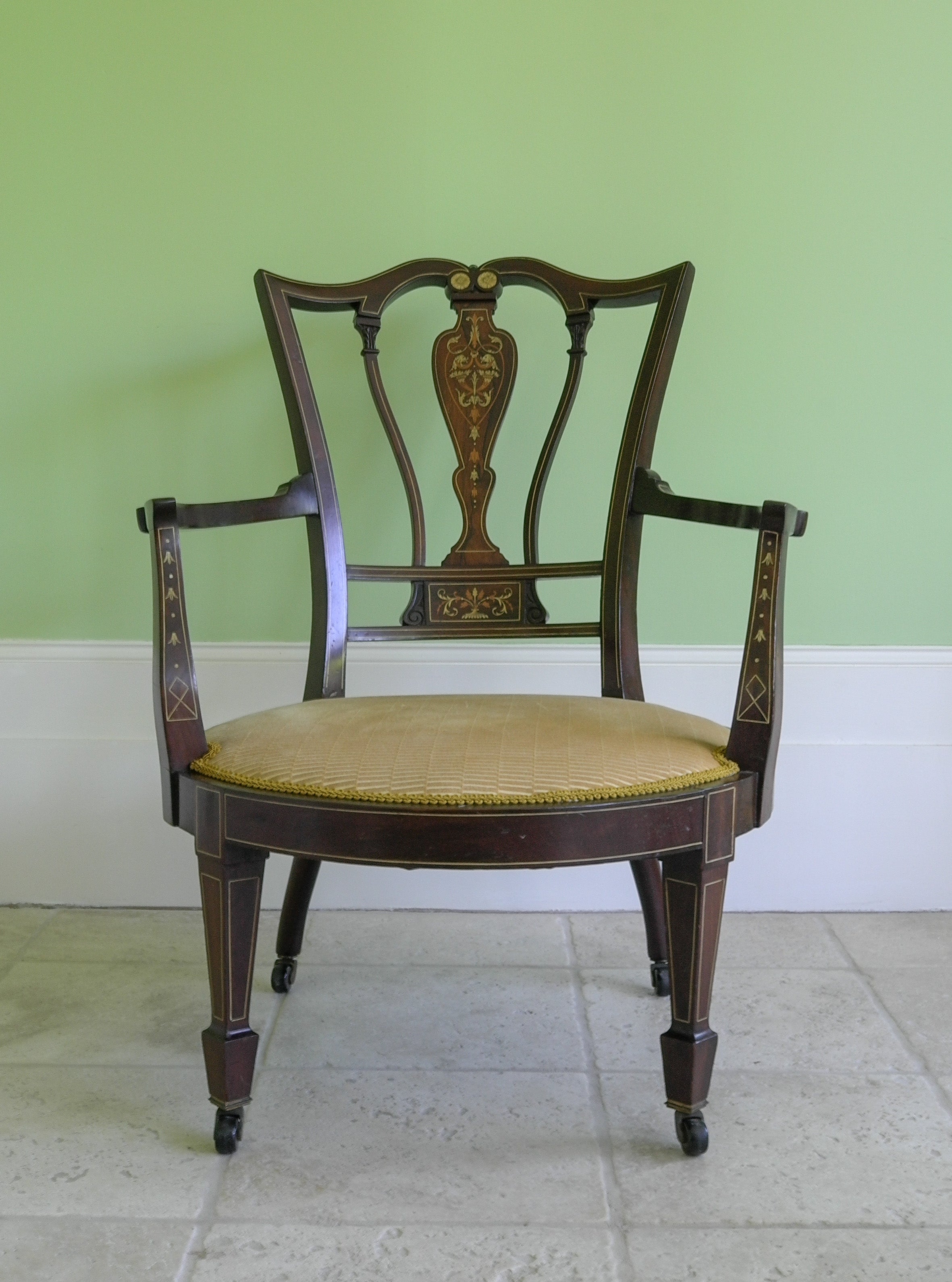 Edwardian Open Armchair – The London Chair Collective