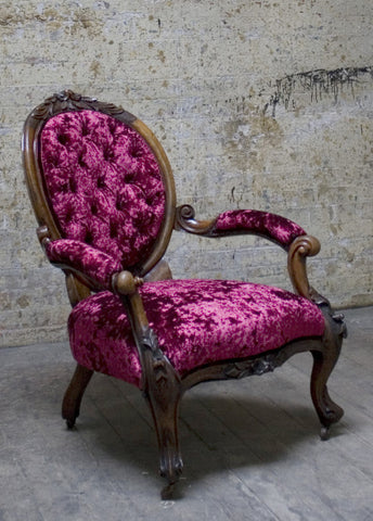 Splendid Mahogany Victorian  Armchair