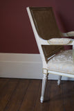 Danish Pair of Chairs with Distressed Paint Finish