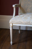 Danish Pair of Chairs with Distressed Paint Finish